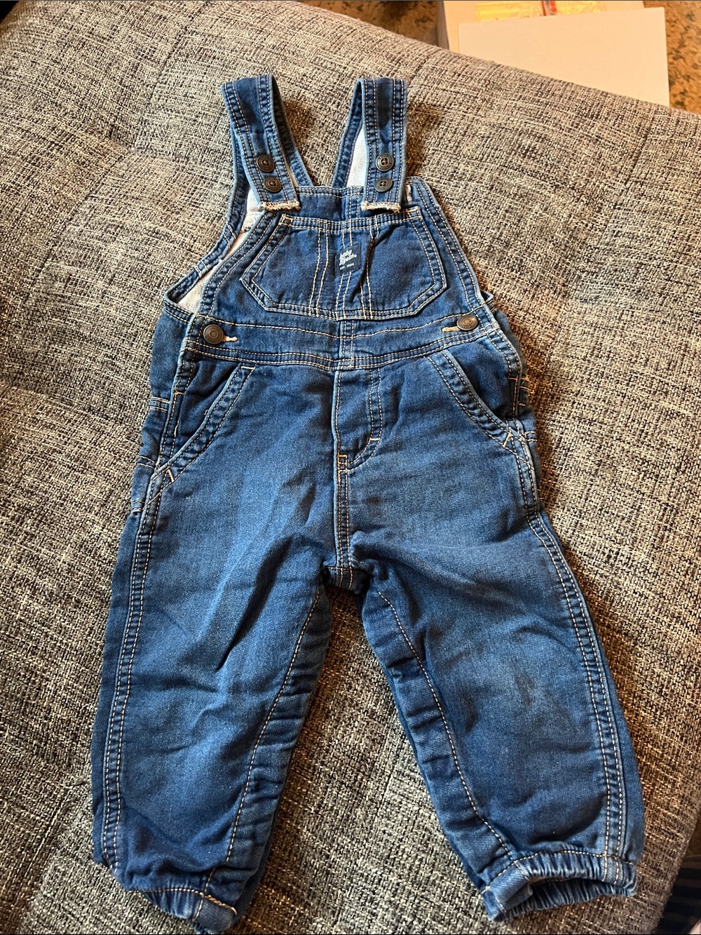 Kids Denim Overalls in Blue